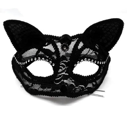 Sexy Lace Mask For Women Masquerade Party Props Halloween Cosplay Costume Accessories Half Face Cover Mask Animals Cat Eye Mask