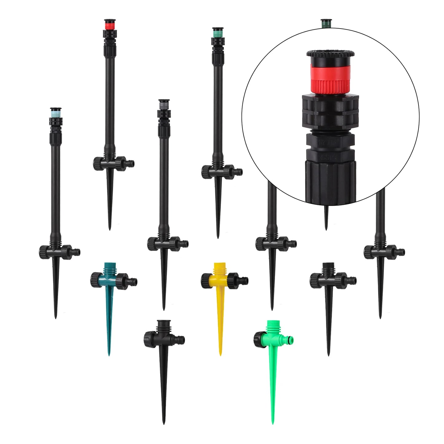 1Pc, Pop-up Sprinklers Replacement, Scattering Nozzles, 0~360 Degree Adjustable Garden Park Or Farm Grass Lawn Or Crops Irrigation Tool