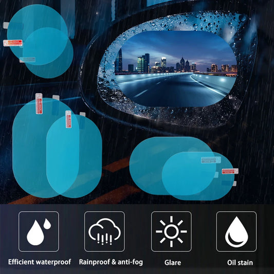 Car Rainproof Anti Fog Sticker, Car Rainproof Film, Clear Window Waterproof Film for Car Motorcycle, Mirror Film Accessories
