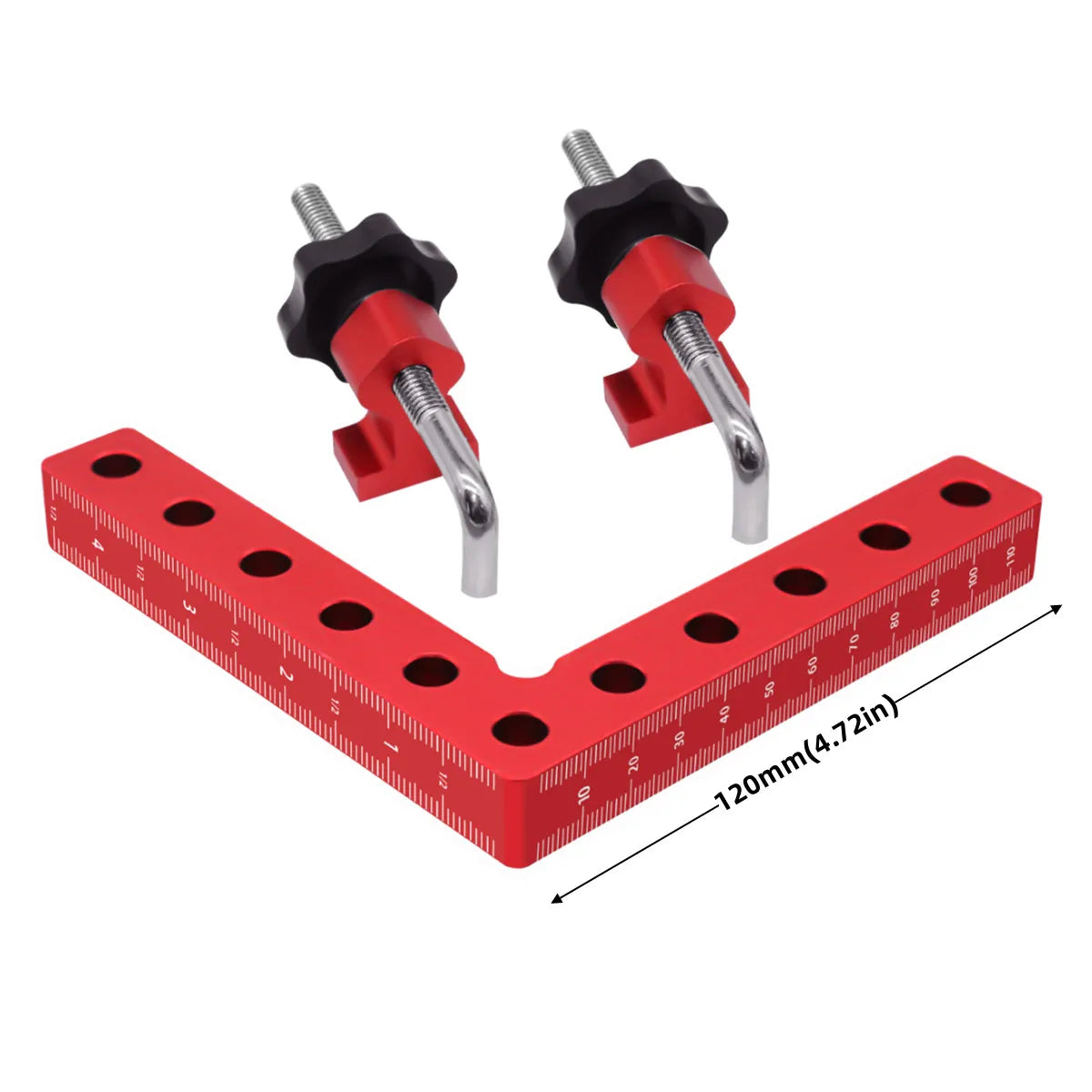 120/140mm Right Angle Fixing Clip 90 Degree L-shaped Auxiliary Fixture Positioning Panel Fixing Clamp Woodworking Clamping Tool