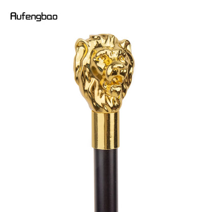 Gold Luxury Lion Head Handle Fashion Walking Stick for Party Decorative Walking Cane Elegant Crosier Knob Walking Stick 93cm