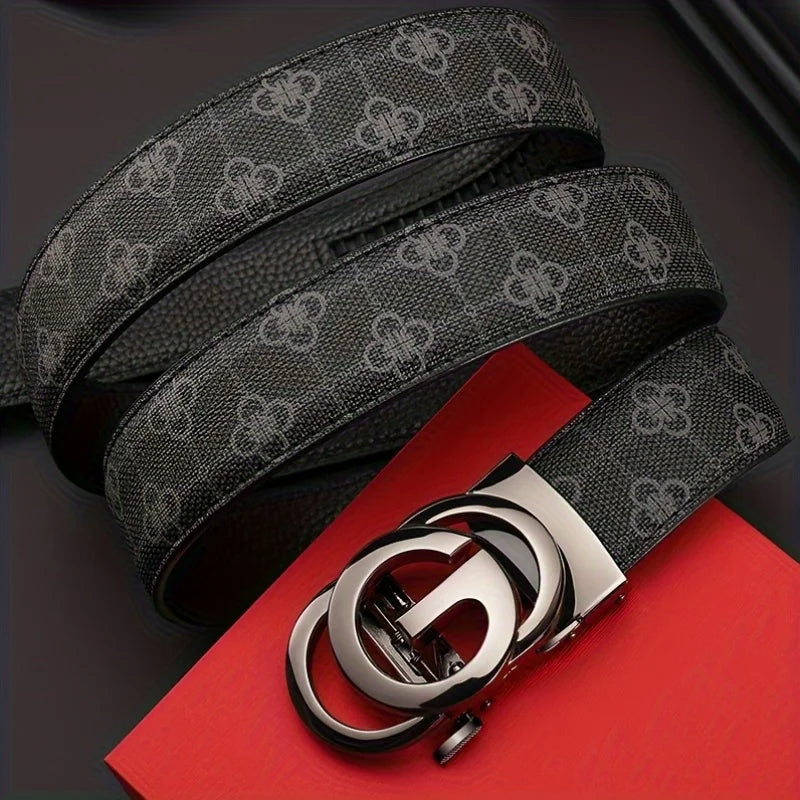 Youth Belt, Brand Belt, Men's Belt, High Quality Men's Luxury Belt, Male Buckle, Metal Automatic Buckle