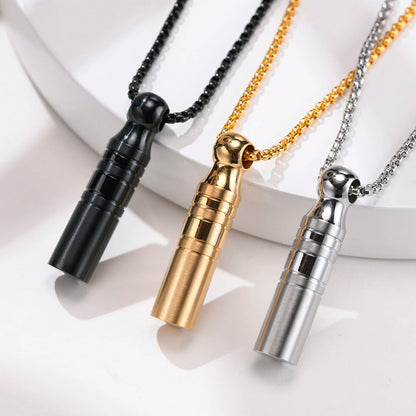 Urn Pendant Necklace for Ashes, Cremation Jewelry, Stainless Steel Urn Jewelry for Men, Ashes Locket Necklace, Memorial Ash