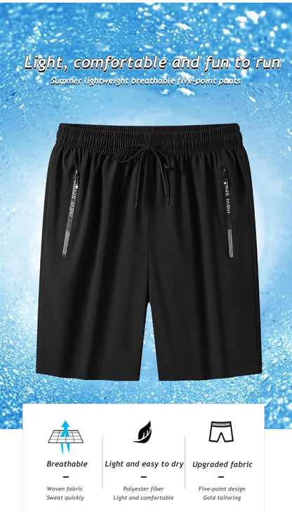 Men Plus Size Shorts, Summer Pants, Work Trousers, Men Quick-drying Loose Fit Sports Fitness Sweatpants