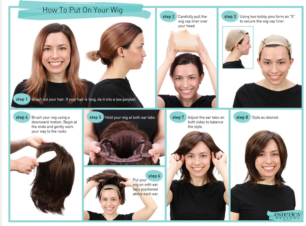 CharmSource Blonde Long Hair Natural Straight Wig, Synthetic Wigs  for Women Daily Party High Density