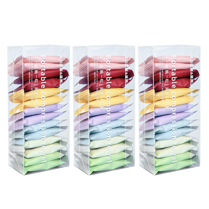 7/14 toallas desechables portátiles de viaje, toallitas cuadradas comprimidas de belleza para limpieza facial engrosadas para higiene sobre la marcha