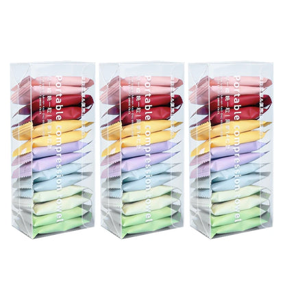 7/14 toallas desechables portátiles de viaje, toallitas cuadradas comprimidas de belleza para limpieza facial engrosadas para higiene sobre la marcha