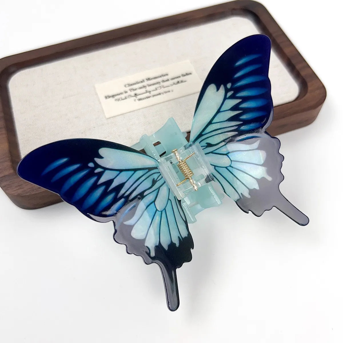1pc ultra-fantasy simulation butterfly clip temperament hair clip for pinning hair shark clip hair accessory head accessory