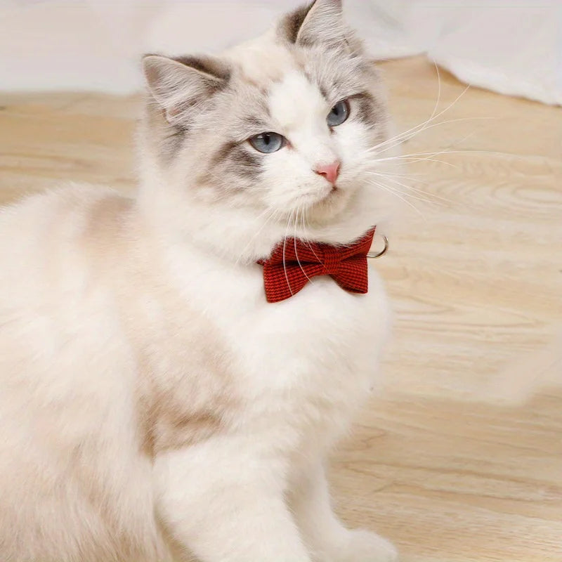 1 Piece, Adjustable Plaid Cat Collar Tie Knot, Perfect for Festive Dressing and Everyday Wear