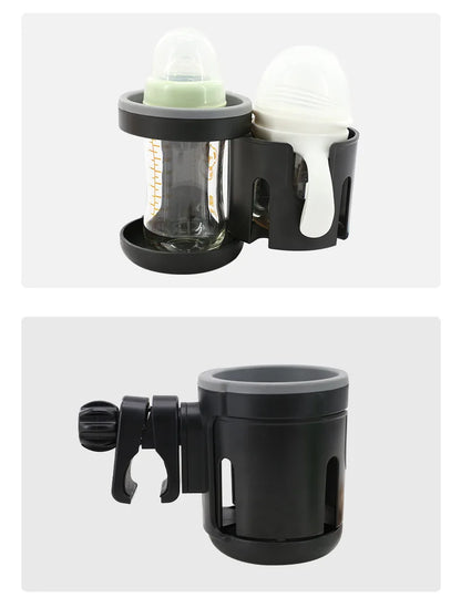 Stroller Cup Holder Phone Support Milk Bottle Drink Cup Holder Conversion 2 Cups Universal for Pram Baby Stroller Accessories