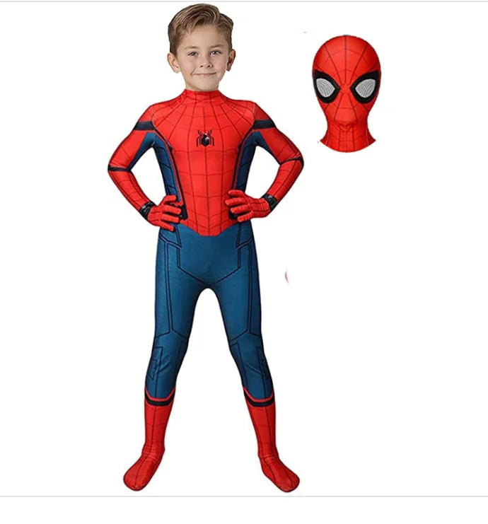 Disfraz de Cosplay de Spider-Man, Traje de Spandex de Cuerpo Completo, Mono de Licra para Adulto, Disfraz de Halloween, Carnaval, Fiesta, Ropa