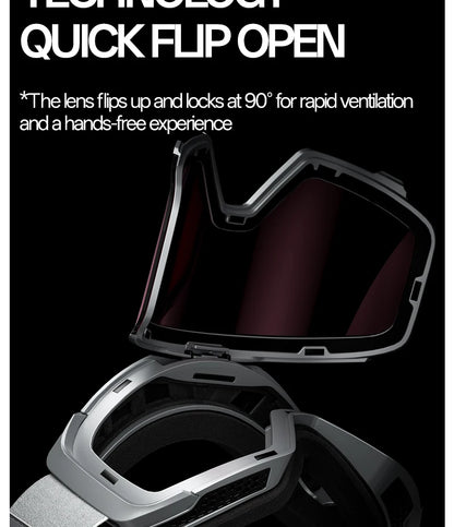 Kapvoe Flip Over Magnetic Snow Goggles Photochromic Ski Men Snowmobile Anti-Fog Snowboard Goggles Women Ski Equipment UV400
