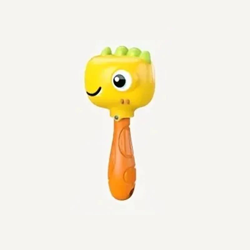 Cartoon Rattle, Newborn Sensory Grasp Toy, Chew-Safe Early Ed Handbell for Xmas & Bday Bite and Chew Toy Festival Gifts