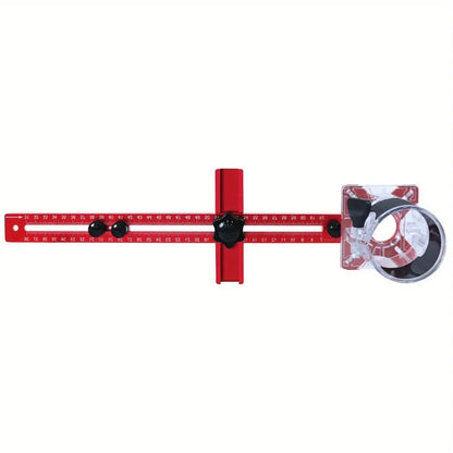 MM/Inch Multifunctional Cabinet Hardware Jig and Router Guide, 4 in 1 Router Milling Groove Bracket, Router Circle Cutting Jig