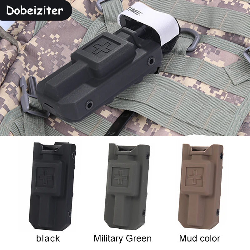 Outdoor EMT Tourniquet Nylon Storage Box Simple Medical Equipment Supplies Accessory Molle Survival Kit Gear Tool Bag