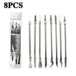 8pcs CPU IC Glue Remover C Chip Repair Phone Repair Tool Thin Blades Practical Repair Hand Tool For Mobile Phone Computer