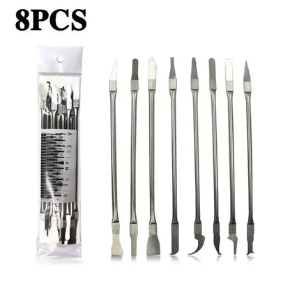 8pcs CPU IC Glue Remover C Chip Repair Phone Repair Tool Thin Blades Practical Repair Hand Tool For Mobile Phone Computer