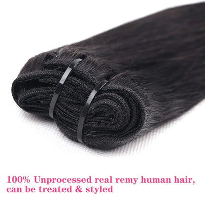 Clip In Hair Extensions Real Human Hair Color #4 Chocolate Brown Clip In Hair Extensions 8pcs Hair Natural Black Color 26 Inches