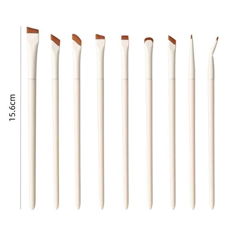 1/3/7/9pcs White Upgrade Blade Eyeliner Brush Eye Makeup Brushes Set Ultra Thin Fine Angle Flat Eyebrow Precise Detail Brush
