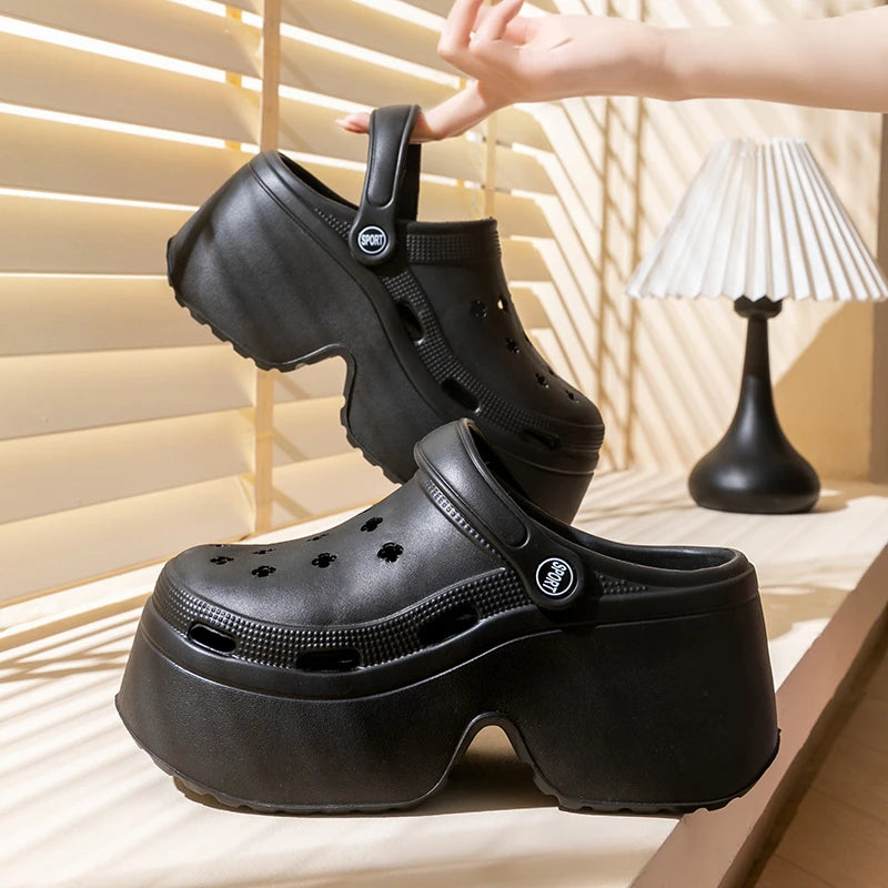 Chunky Platform Clogs Shoes for Women Thick Bottom Non-Slip Beach Sandals Women Summer Fashion Wedges EVA Sandals Slippers