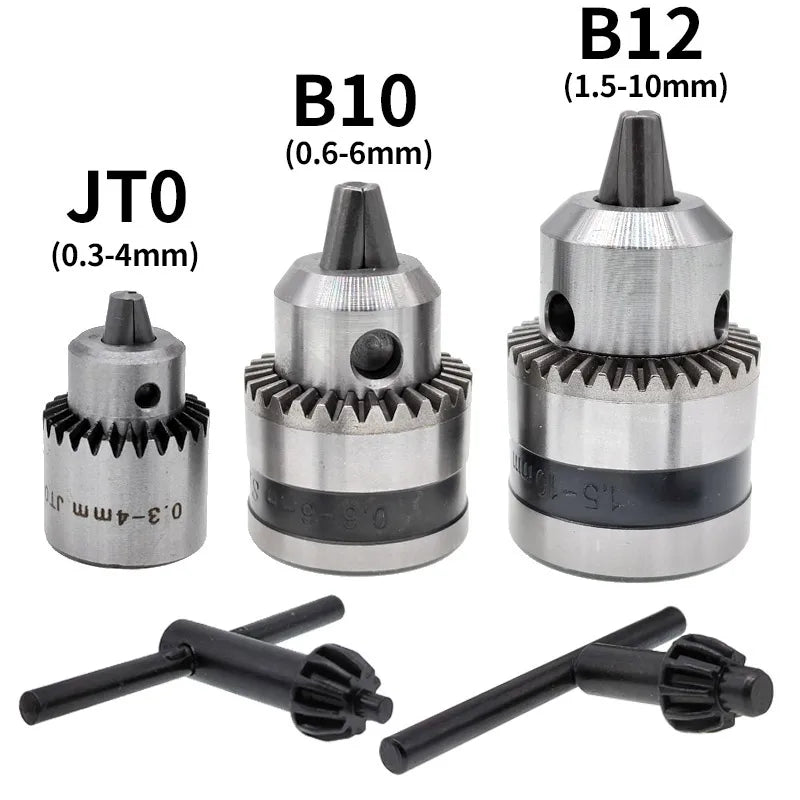 1PCS JT0 B10 B12 0.6-6mm 0.3-4mm 1.5-10mm Drill Chuck Adaptor Connecting Rod Shaft Sleeve Steel Copper Coupling 4/5/6/8/10/12mm