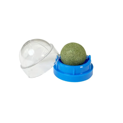 Natural Catnip Cat Wall Stick-on Ball Toy, Scratchers, Treats, Healthy, Natural, Removes Hairballs to Promote Digestion, Cat Grass Snack