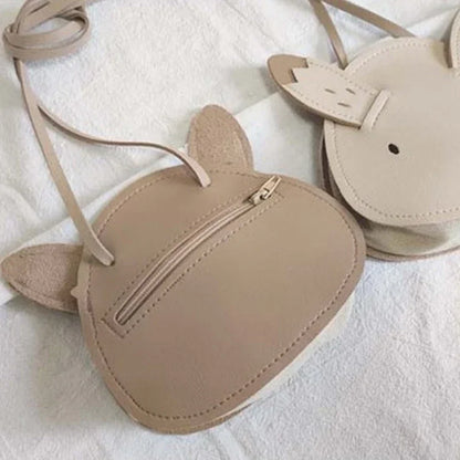Cute Korean Cartoon PU Kids Crossbody Bags for Toddler Girls Bunny Messenger Bag Kawaii Baby Children's Small Handbags Gifts