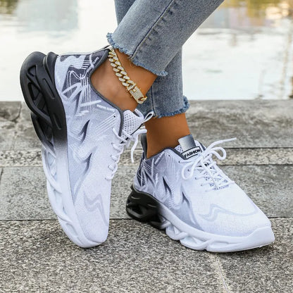 Women Casual Sports Shoes, Breathable Lightweight Sneakers, Anti-slip Flats, Outdoor Running Walking Shoes, Female Vulcanized Shoes