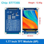 TFT Display 0.96/1.3/1.44/1.8/2.4/2.8/3.5 Inch TFT Full Color Screen LCD Module ST7735 ILI9341 Driver Interface SPI for Arduino