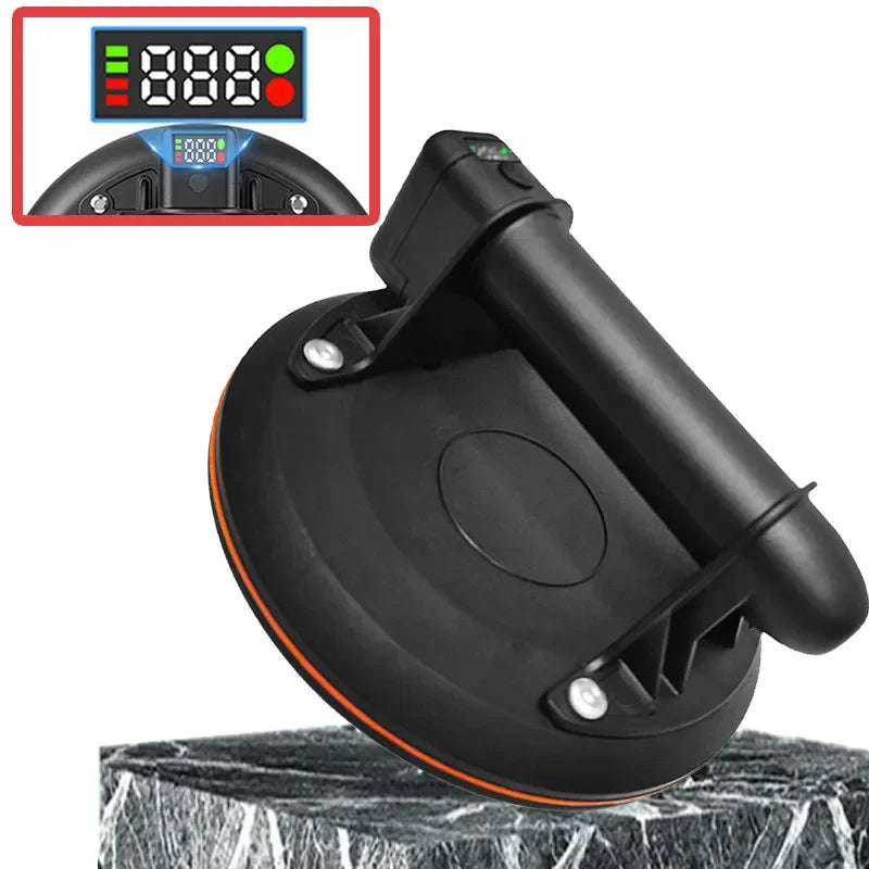 8 Inch 200kg Electric Vacuum Suction Cup Bearing Capacity Heavy Duty Vacuum Lifter for Granite Tile Glass Manual Lifting Powerfu
