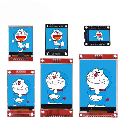 TFT Display 0.96/1.44/1.8/2.4/2.8/3.5 Inch TFT Full Color Screen LCD Module ST7735 ILI9341 Driver Interface SPI for Arduino XCW