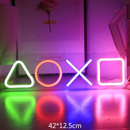 LED Neon Signs for Bedroom Wall Decor, USB Powered Switch LED Neon Light for Game Room, Living Room, Teen Gamer Room Decoration