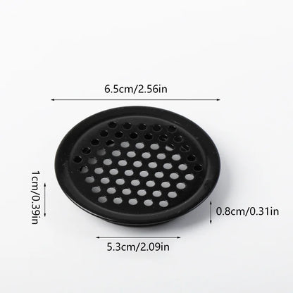 1Pc, Round Stainless Steel  Ventilation Cover, Louver Air Vent Grill Mesh Hole Cover For Wardrobe Cabinet, Furniture Accessories