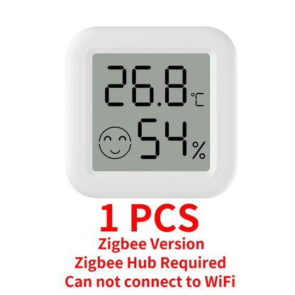 Tuya Zigbee 3.0, Temperature Humidity Sensor, Hygrometer, APP Remote Control Thermometer, Smart Life For Smart Home, Work With Yandex Alexa