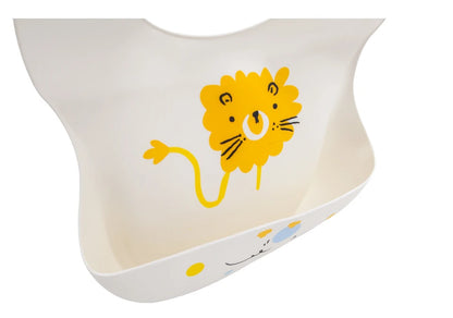 Baberos impermeables para niños, alimentación de bebés, cosas para comer, silicona suave, estampado de dibujos animados de animales, baberos ajustables para probar y alimentar al bebé