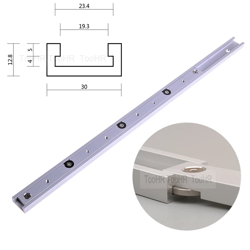 Aluminium Alloy T-tracks Slot Miter Track And Miter Bar Slider Table Saw Miter Gauge Rod Woodworking Tool Durable In Use