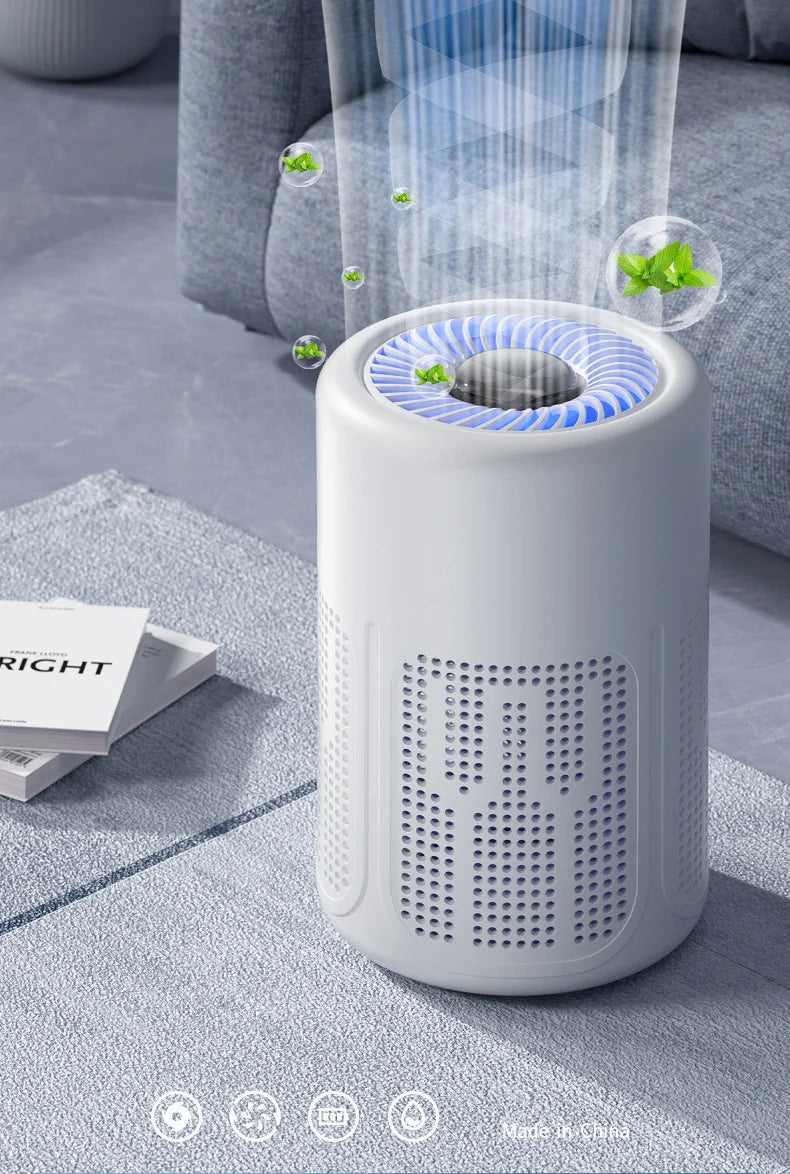 Mini Desktop Air Purifier, HEPA Filter With Negative Ion Technology Eliminates Formaldehyde Odors Smoke And Dust Particles, Xiaomi