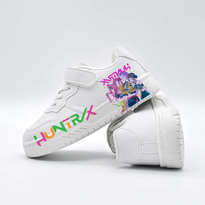 Children's Student Fashion Casual Shoes Kids New Design KPOP White Sport Shoes Boys Girls Anti-slip Outdoor Breathable Sneakers