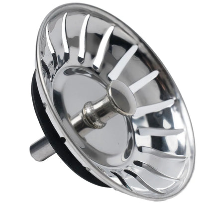 1Pc, Strainer, Premium Stainless Steel Replacement Kitchen Sink Strainer, Waste Drain Plug, 80mm, Basin Drain Stopper, Leach Basket