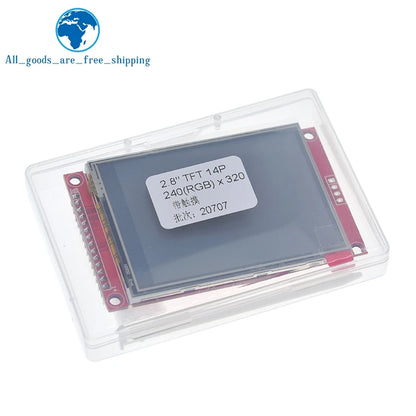 TZT 240x320 2.8" SPI TFT LCD Touch Panel Serial Port Module ILI9341 / ST7789V 2.8 Inch SPI Serial Display With/Without Touch