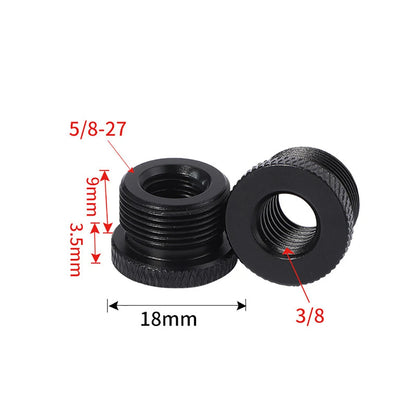 Microphone Holder Extended Rod 5/8"-27 5/8 1/4 3/8 Male Female Screw Converter Adapter Mic Stand Mount Tripod Camera Conversion