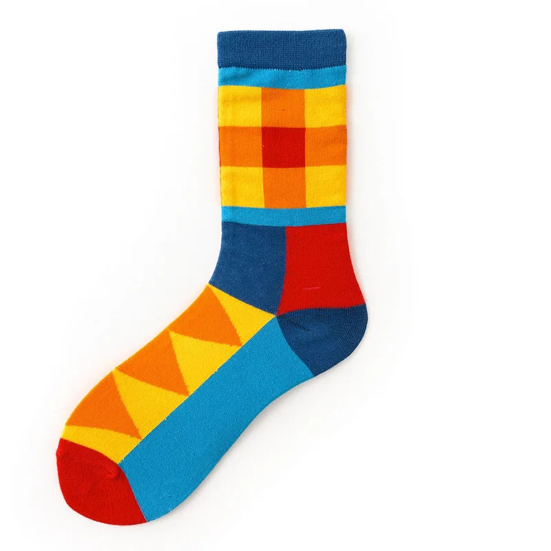 New cotton socks high-quality men's and women's British style casual Harajuku fashion novelty literary couple sexy socks