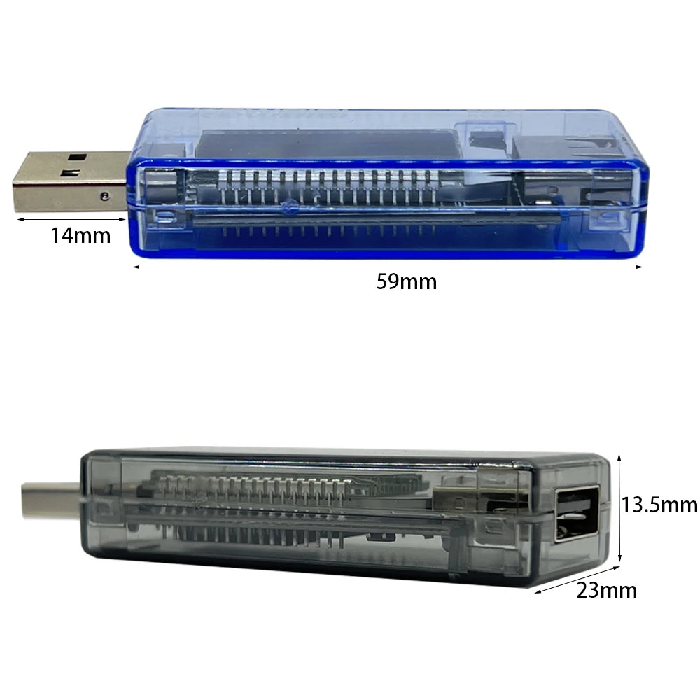 USB Tester, Current Voltage Charger Capacity Tester, Volt Current Voltage Meter, Time Display, Mobile Power Detector, Battery Test