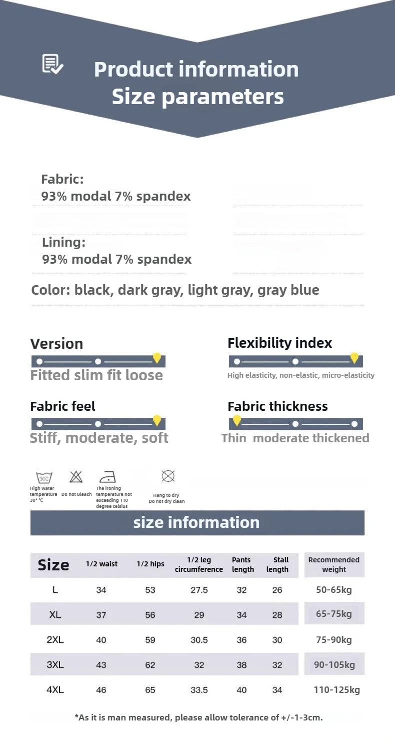 4-Pack Modal Men's Harem Pants Mid-Waist Men's Underpants Loose Pajama Pants Breathable Boxers for Men