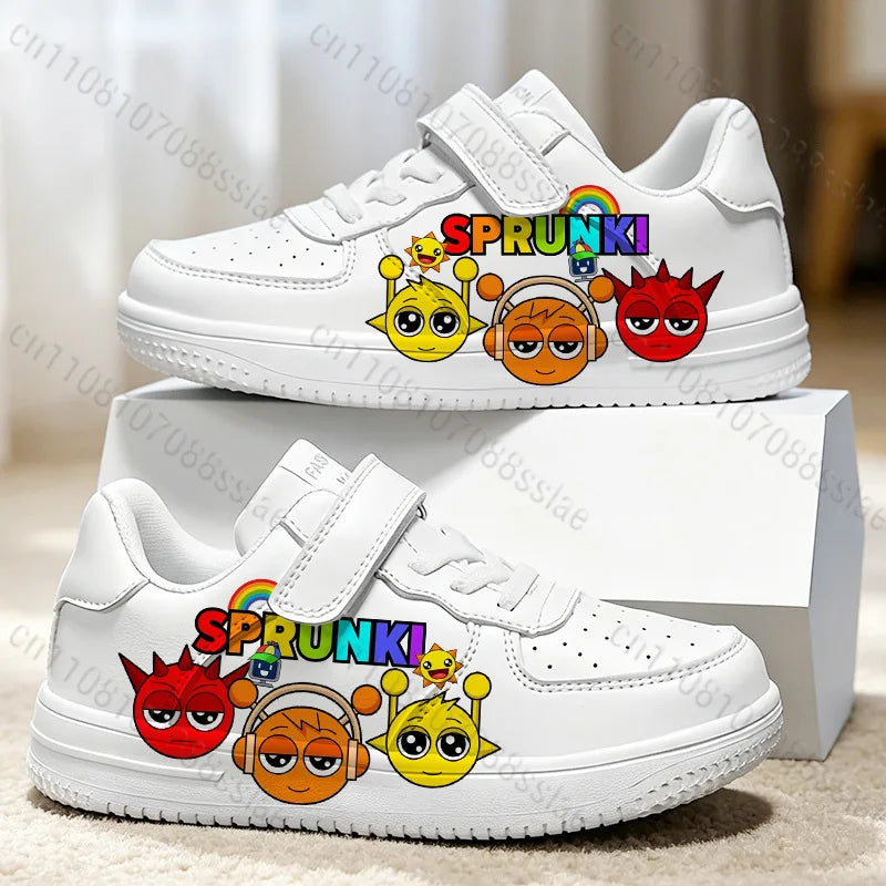 Sprunkis Cartoon Pattern Girls Boys Teenager Student Kids Lightweight Wear-resistant Easy To Wear Lovely Casual Sports Shoes