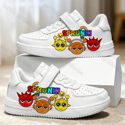 Sprunkis Cartoon Pattern Girls Boys Teenager Student Kids Lightweight Wear-resistant Easy To Wear Lovely Casual Sports Shoes