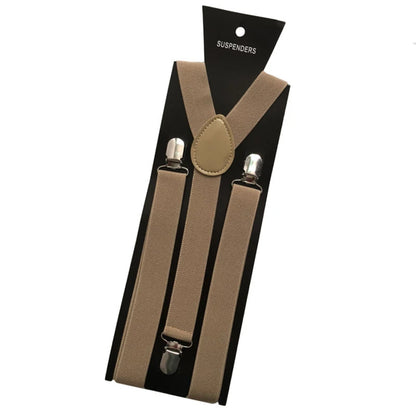 35/25/20mm Wide Men's Suspenders High Elastic Adjustable 4 Strong Clips Heavy Duty X-Back Trousers Braces