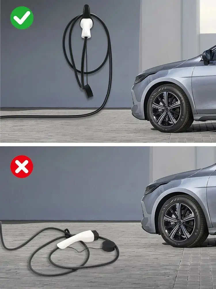 IPENGEN EV Charger Plug Holder for Electric Vehicle Type 2/Type 1/GBT Charging Cable Plug Stand Extra Protection Wallbox