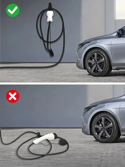 IPENGEN EV Charger Plug Holder for Electric Vehicle Type 2/Type 1/GBT Charging Cable Plug Stand Extra Protection Wallbox