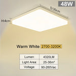 Square Led ceiling lamp, bedroom lighting, Neutral white, cold white, warm white, 48W 36W 24W 18W led ceiling light room, MARPOU